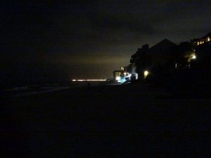 Beach at night