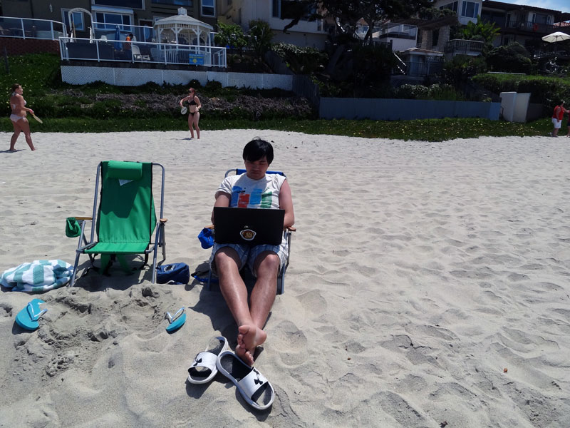Beach Blogging