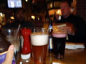 Fruit Beers that my cousins ordered