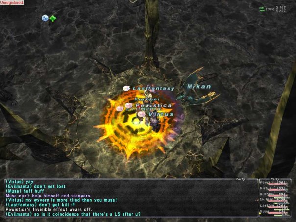 Mikey's Character is Virtus, and that Wyvern named Mikan is his :D